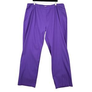 Drapers And‎ Damons Purple Casual Fit Pull On Stretch Pants Size 3X